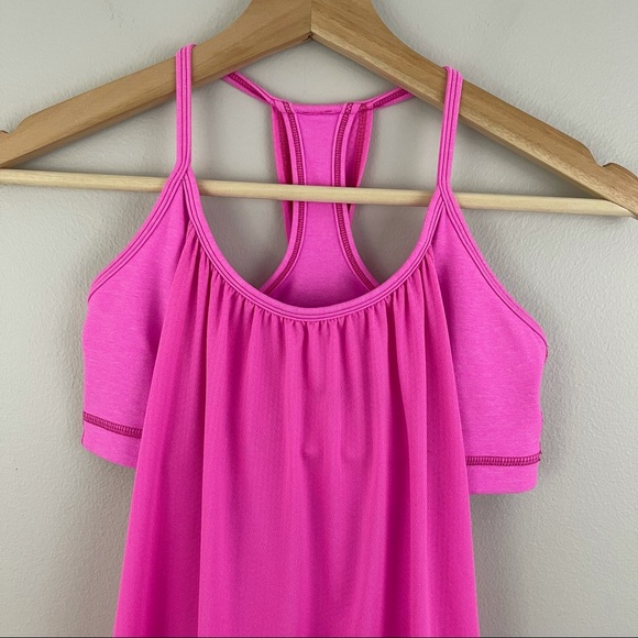 LULULEMON Hot Pink Paris Perfect No Limits Tank Top - Picture 4 of 10